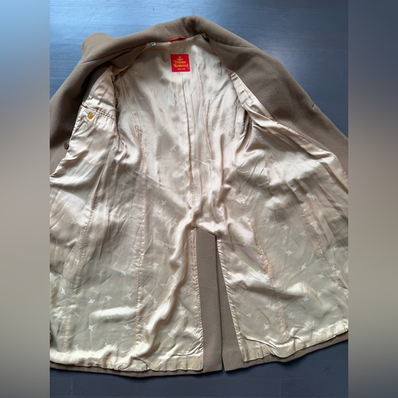 Vivienne Westwood tan beige pea coat red label size 42 - Picture 9 of 14